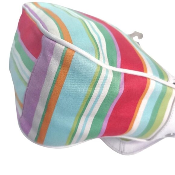 Coach Hampton Flap Multicolor Striped Crossbody/Shoulder Bag and wallet - Picture 8 of 12